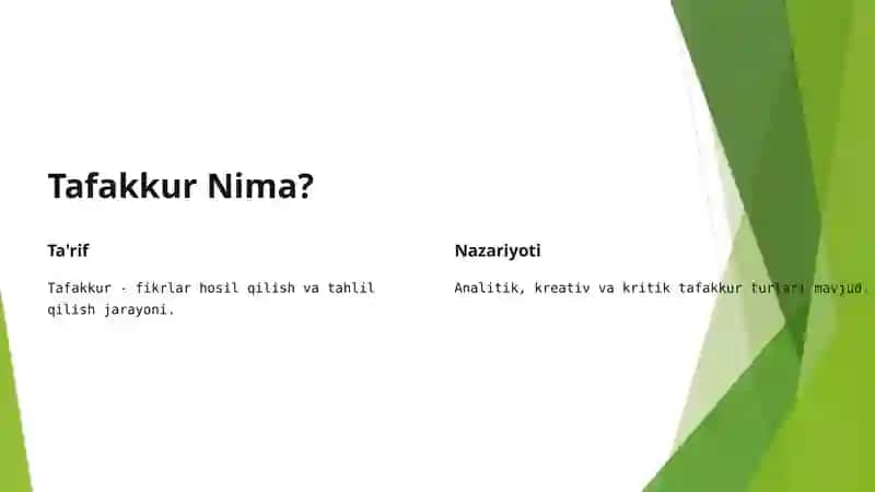 Diqqat va Tafakkur: Asosiy Ko'nikmalar 3