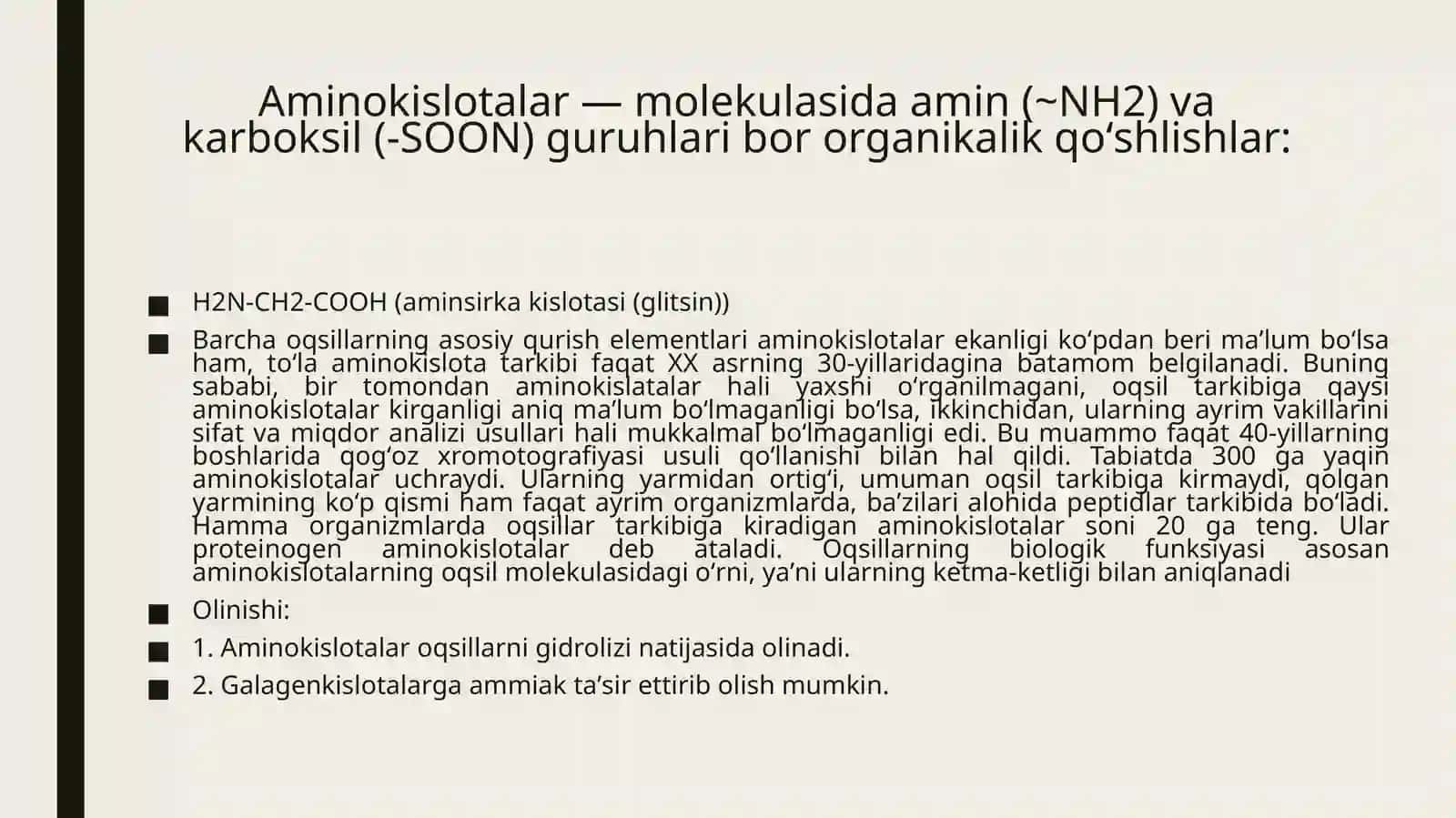 Aminokislotalarning sportchilar hayotidagi o'rni. 3