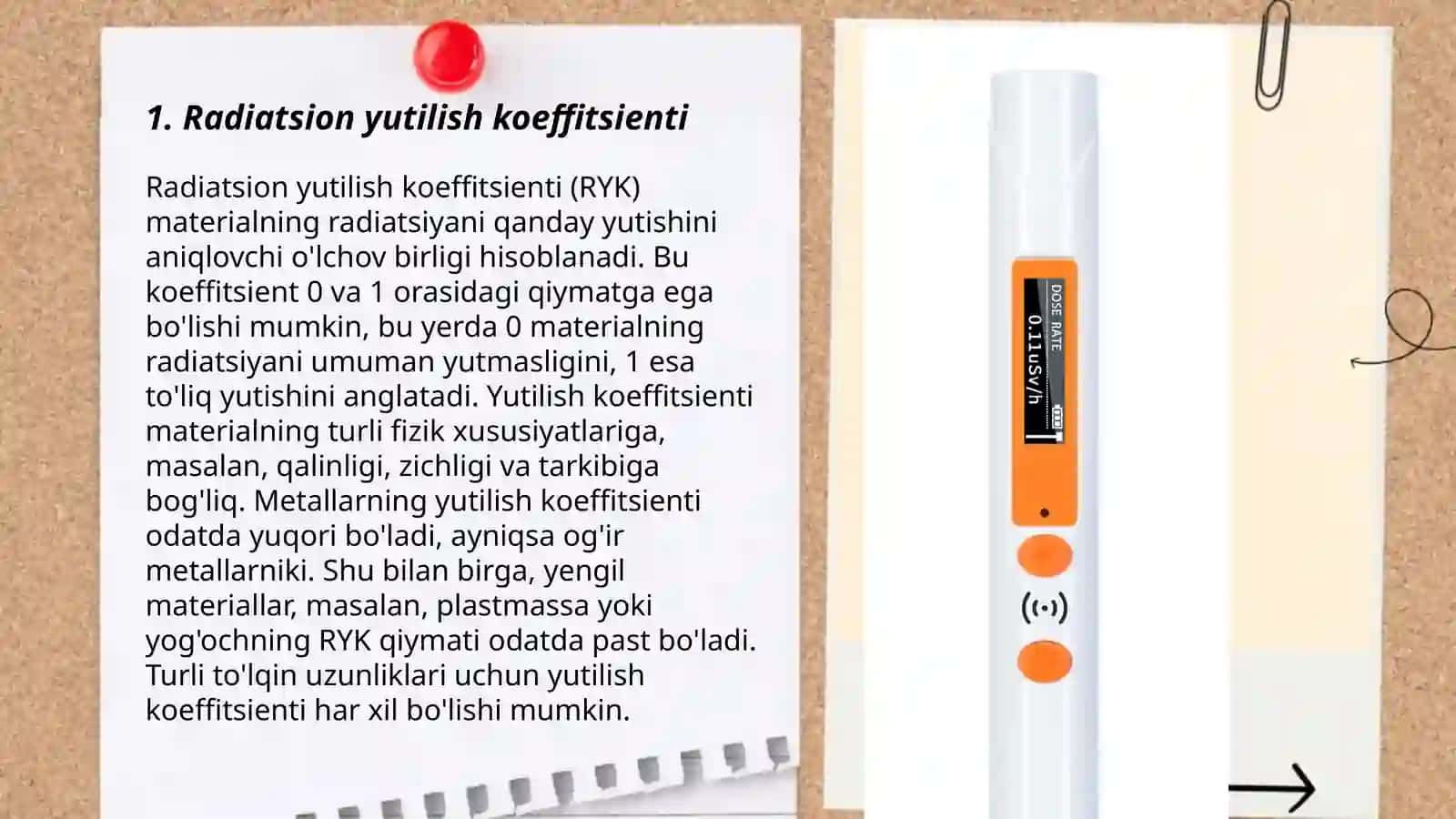 Radiatsion energiya yutilishini dozimetrik baholash 3