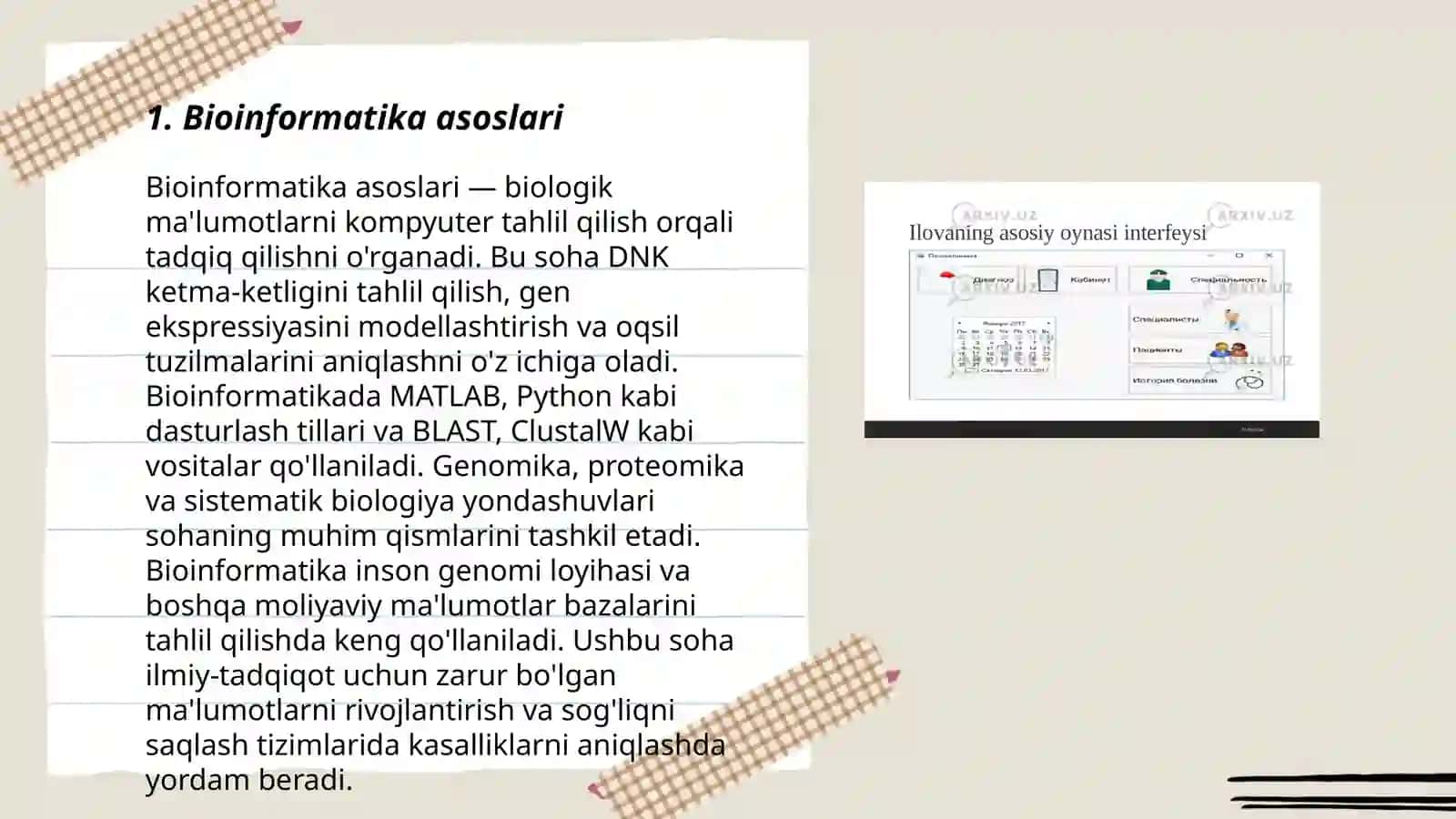 Bioinformatika asoslari 3