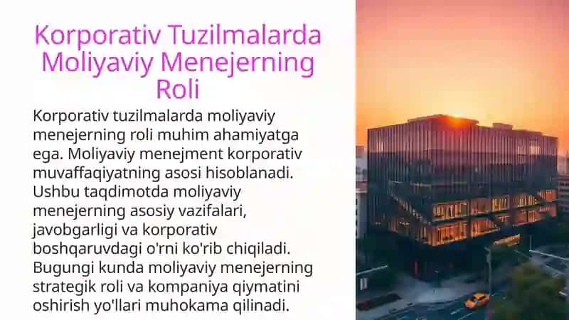 Korporativ Tuzilmalarda Moliyaviy Menejerning Roli 3