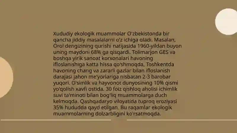 Ekologik muammolar 3