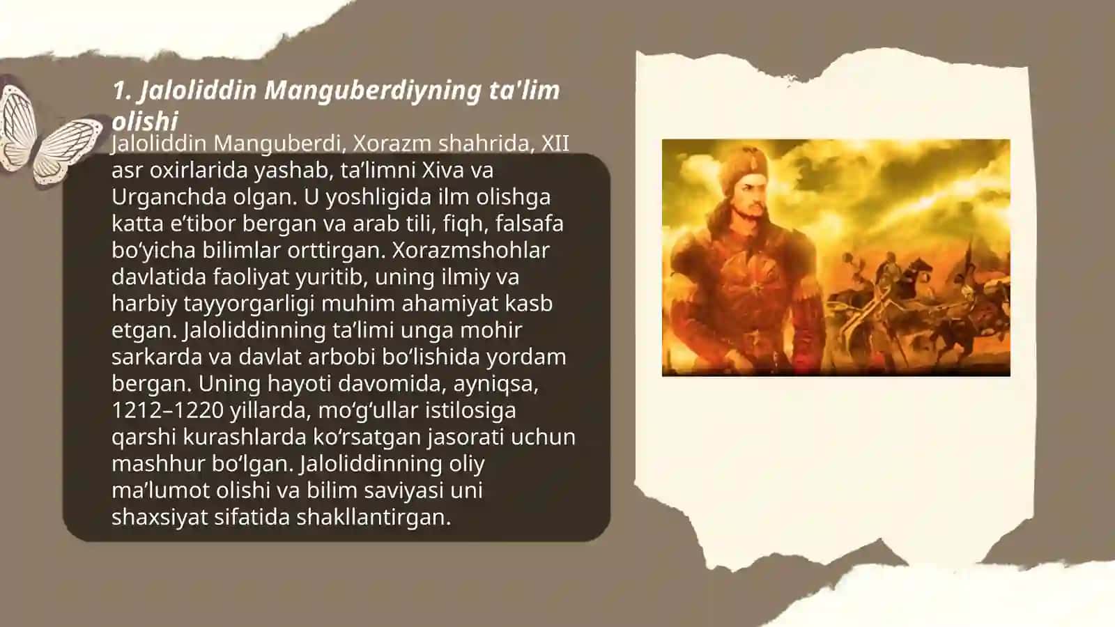 Jaloliddin Manguberdi vatan himoyachisi 3