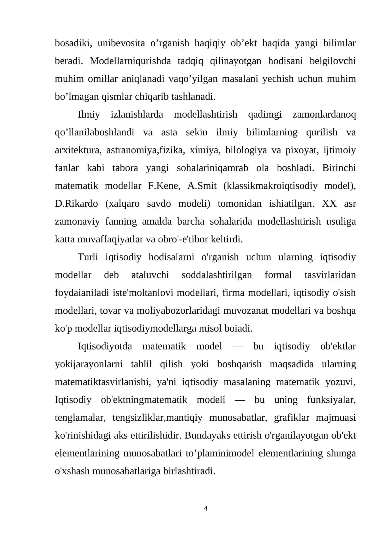 Ekonom etrik modellashtirish asoslari 3