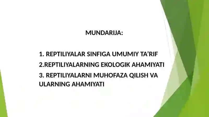 Reptiliyalar muhofazasi 3