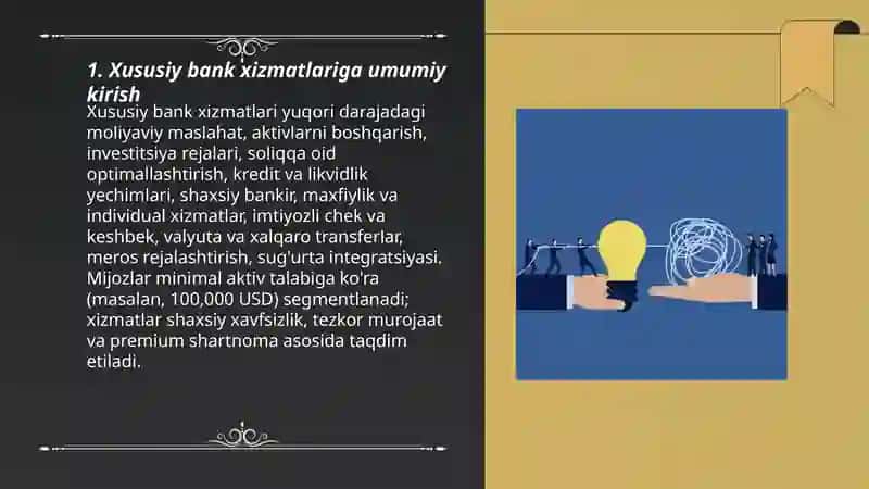 Xususiy bank xizmatlari 3