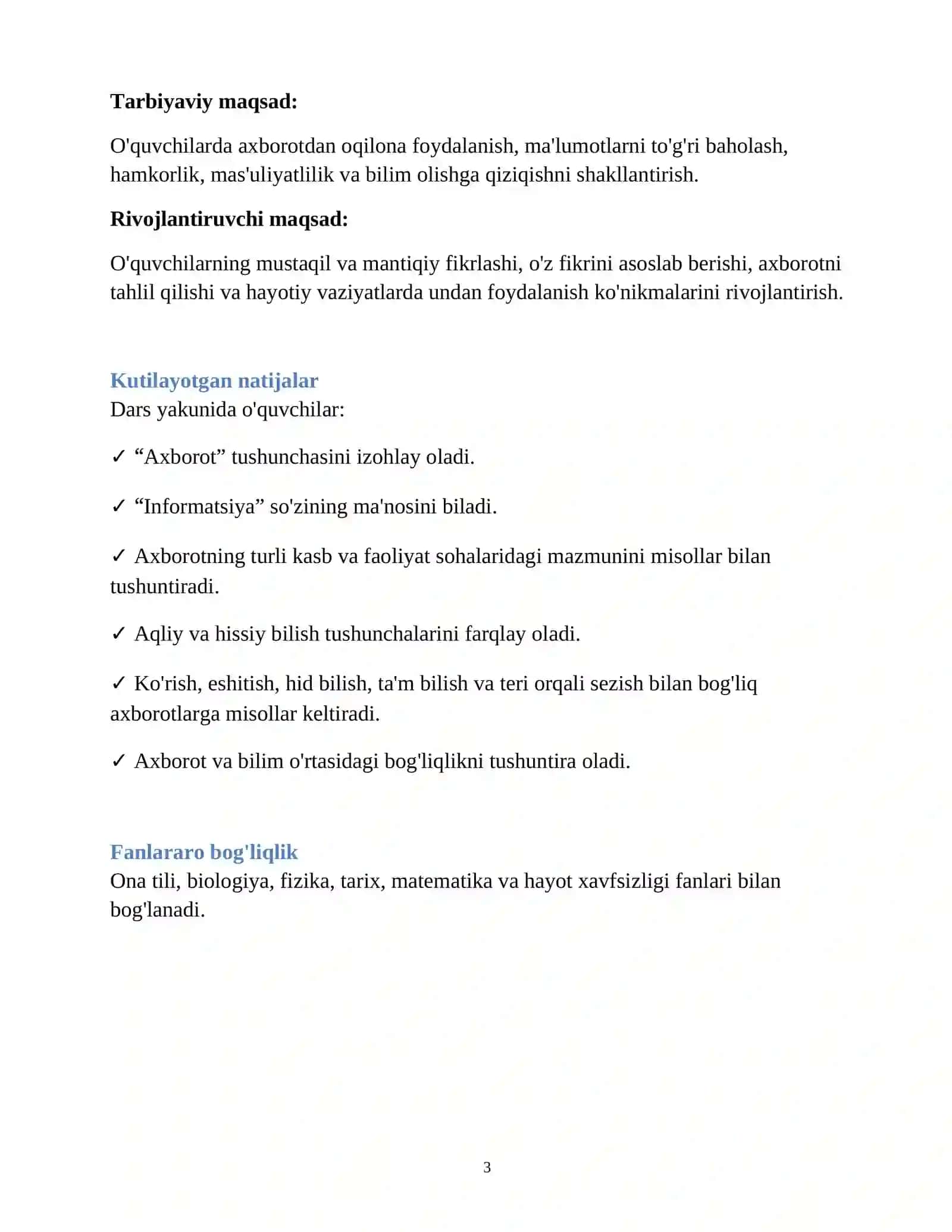 AXBOROT TUSHUNCHASI VA BILISH HAQIDA 3