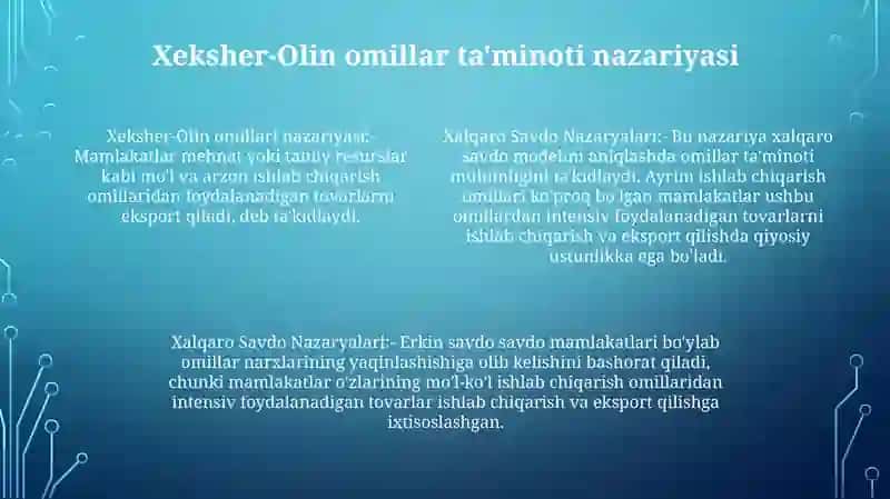 Xalqaro Savdo Nazaryalari 3