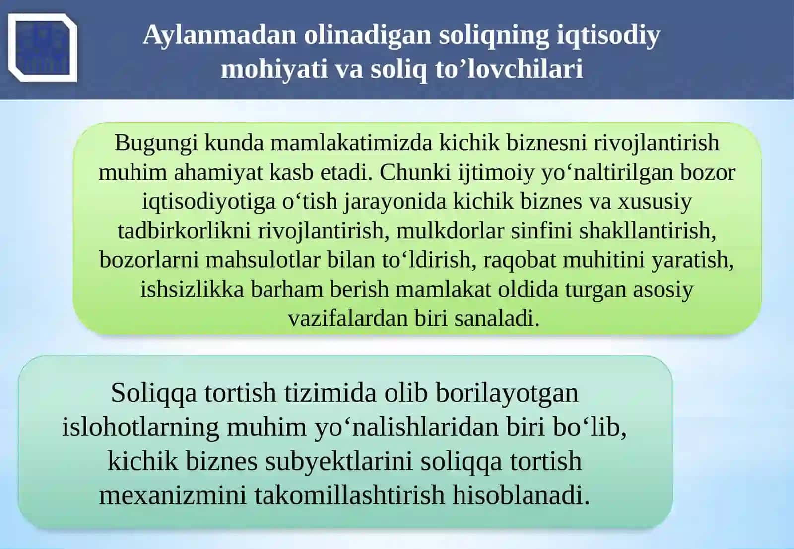 Aylanmadan olinadigan soliq 3