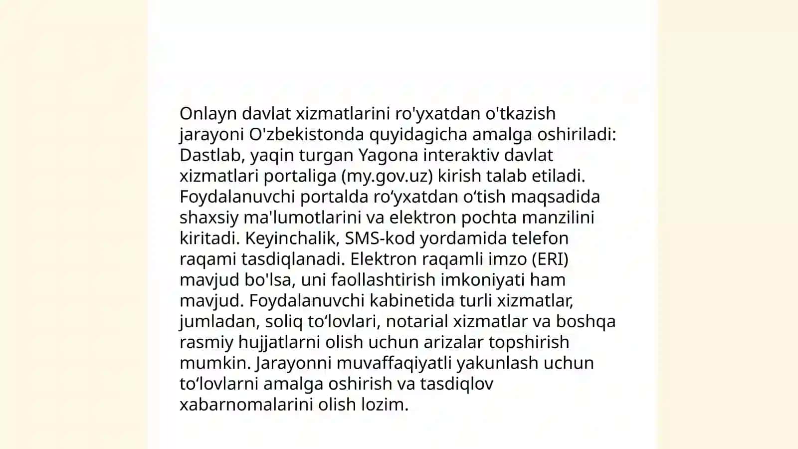 Onlayn davlat xizmatlaridan foydalanish 3