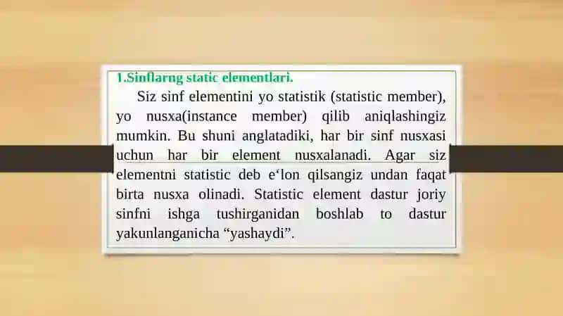 Statika’zolarvasinflar 3