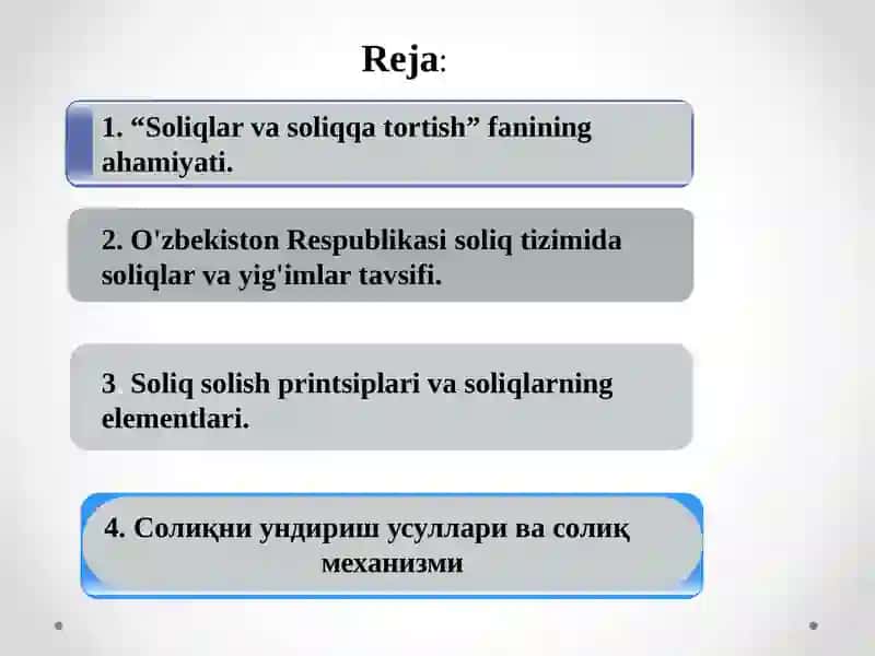 Soliqlar va soliqqa tortish 3