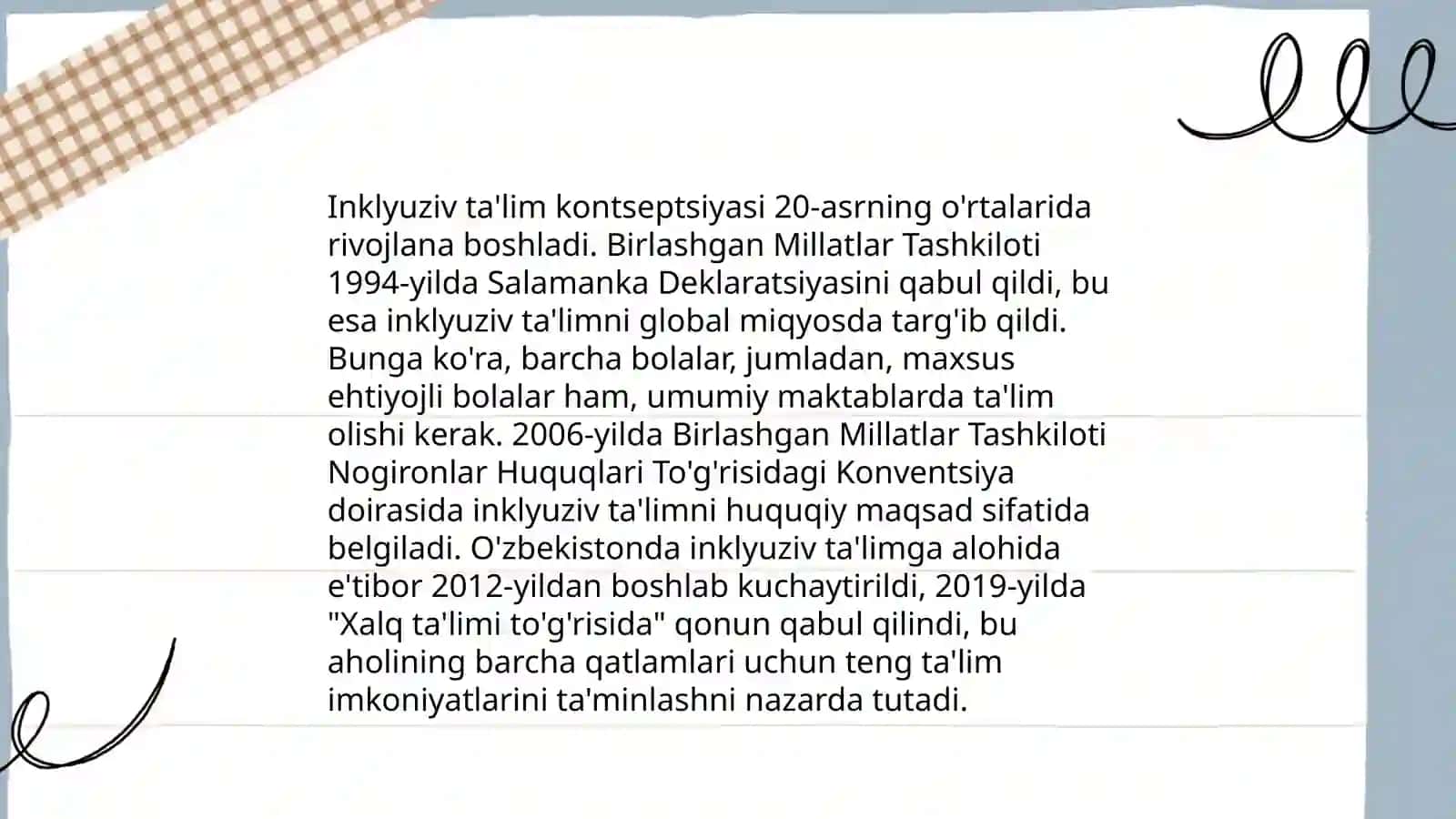 Inklyuziv taʼlim modellari:tahlili va xususiyatlari 3