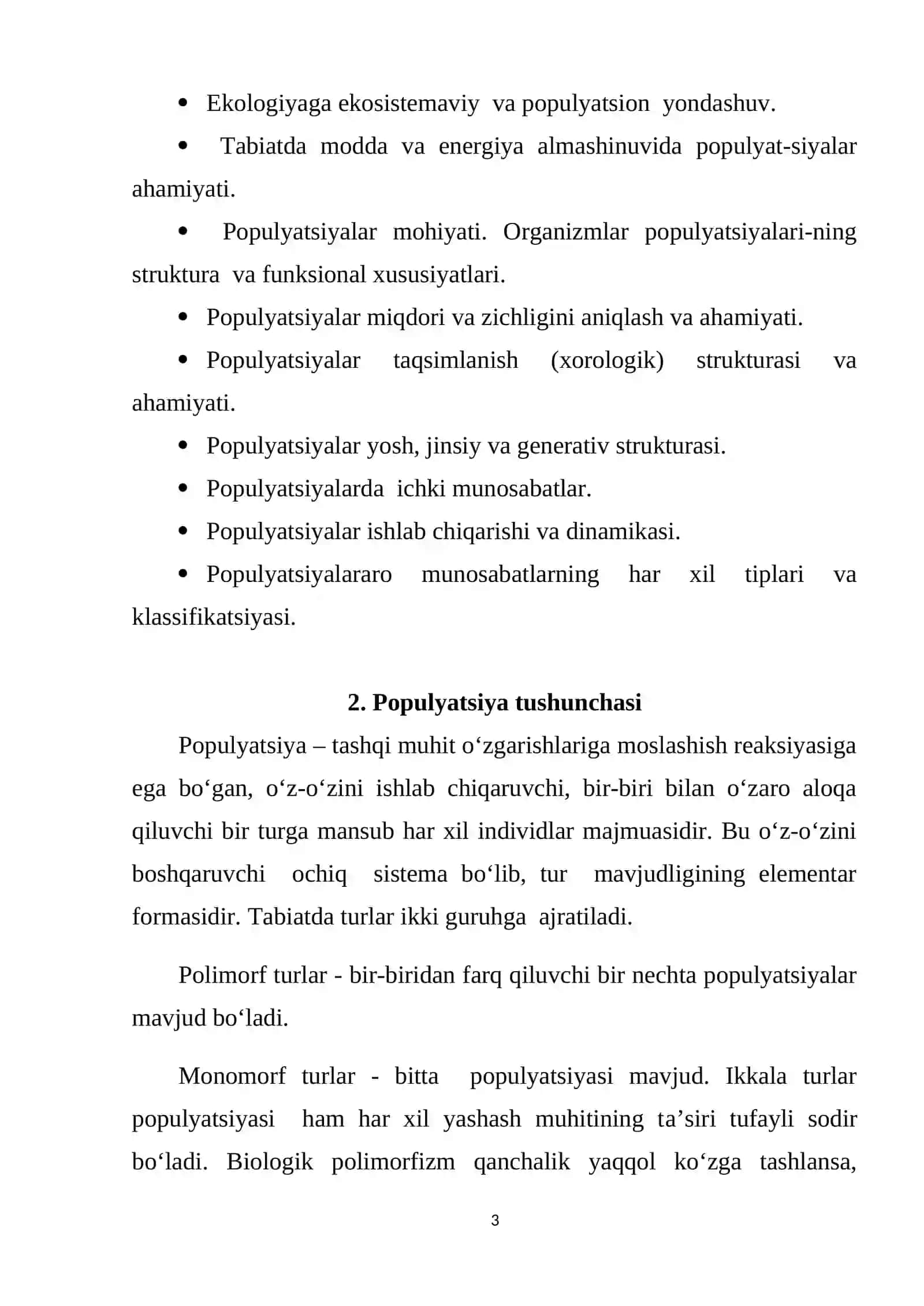 Populyatsiyada individlar sonining o’zgarishi 3