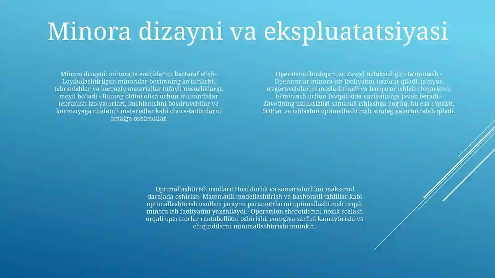 Sul Fat Kislota Ishlab Chiqarishning Minorali Usuli 3