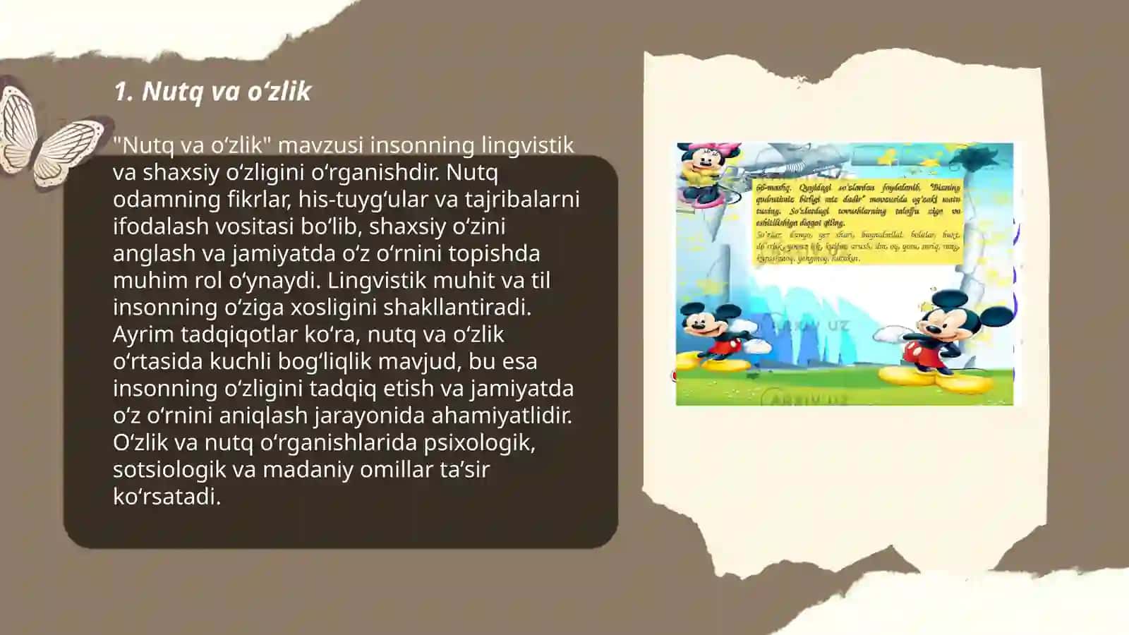Nutq va identitet: til orqali oʻzini ifodalash 3