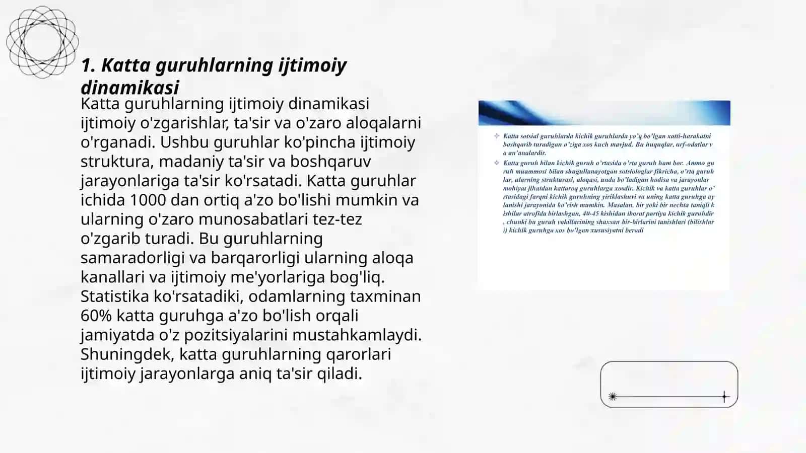 Katta va kichik guruhlar psixologiyasi 3