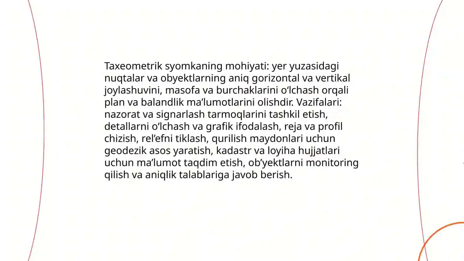 Taxeometrik syomka va uni mohiyati 3