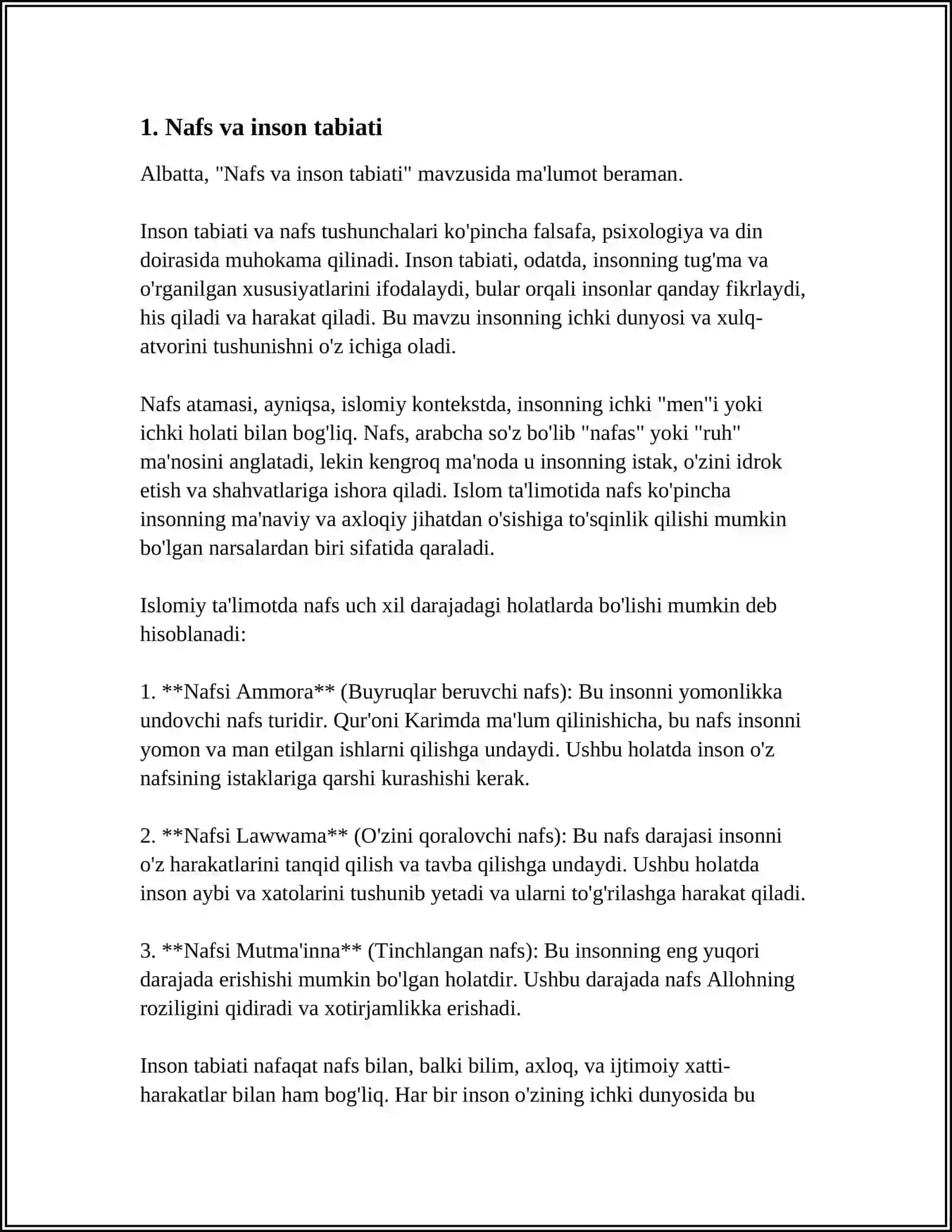 NAFOSAT FALSAFASI 3