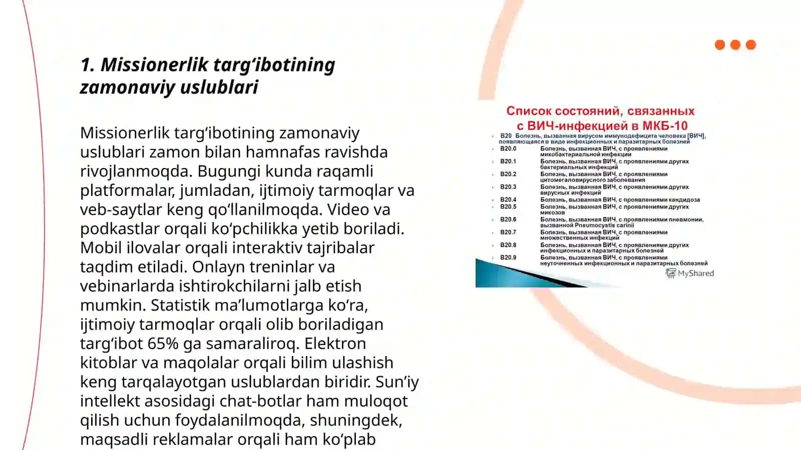 Missionerlik targʻibotining zamonaviy uslublari 3