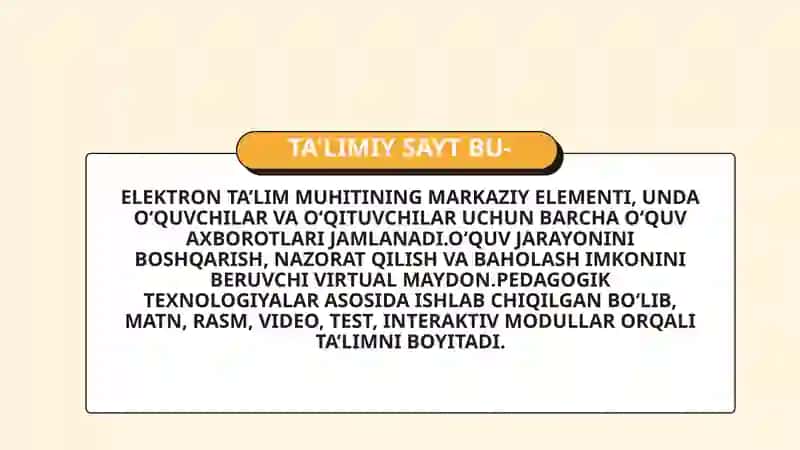 Ta'limiy sayt dizayni bilan ishlash 3