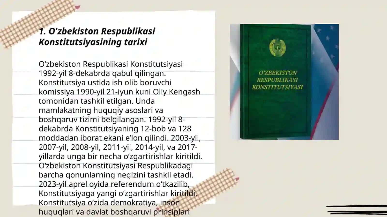 O'zbekiston Respublikasi Konstitutsiyasining 32 yiligi 3