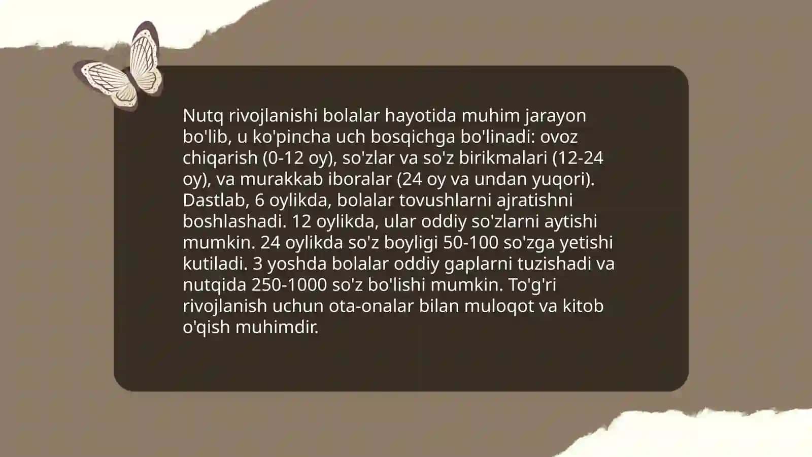 Nutq rivojlanishi 3