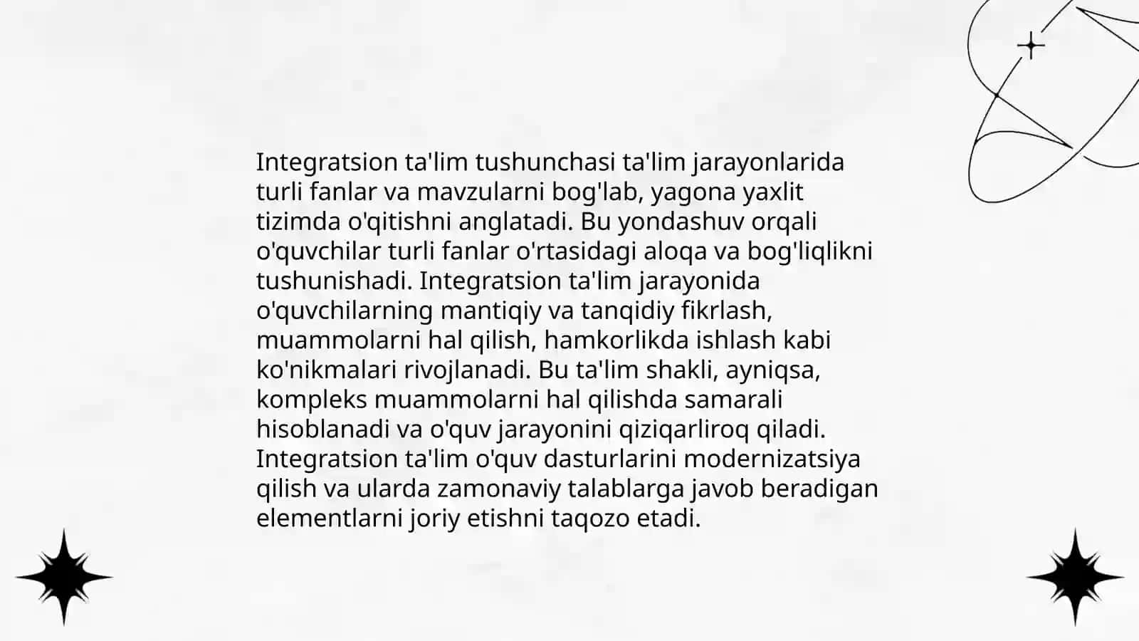 Integratsiya Boshlangʻich Taʼlimda 3