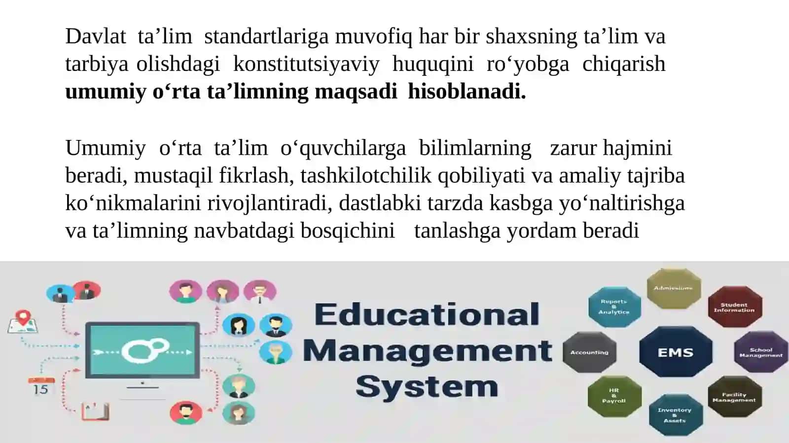 Umumiyo‘rtata’limning maqsadi va vazifalari 3