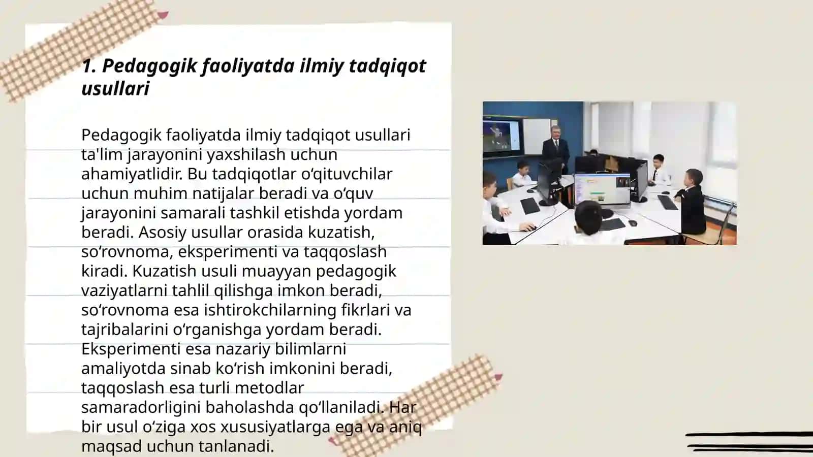 Pedagogik faoliyatni ilmiy tashkil etish 3