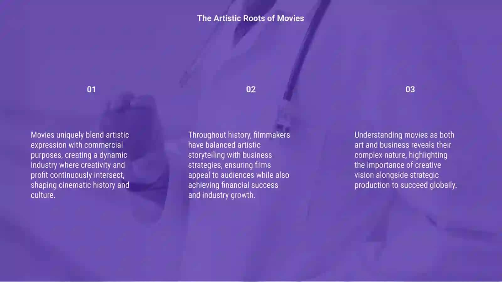 Movies: Art or business? 3