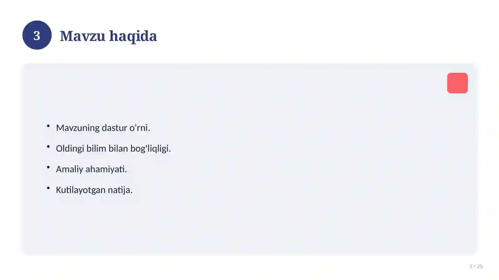 O'zbekiston tarixi fanidan 8-sinf uchun ochiq dars ishlanmasi 3