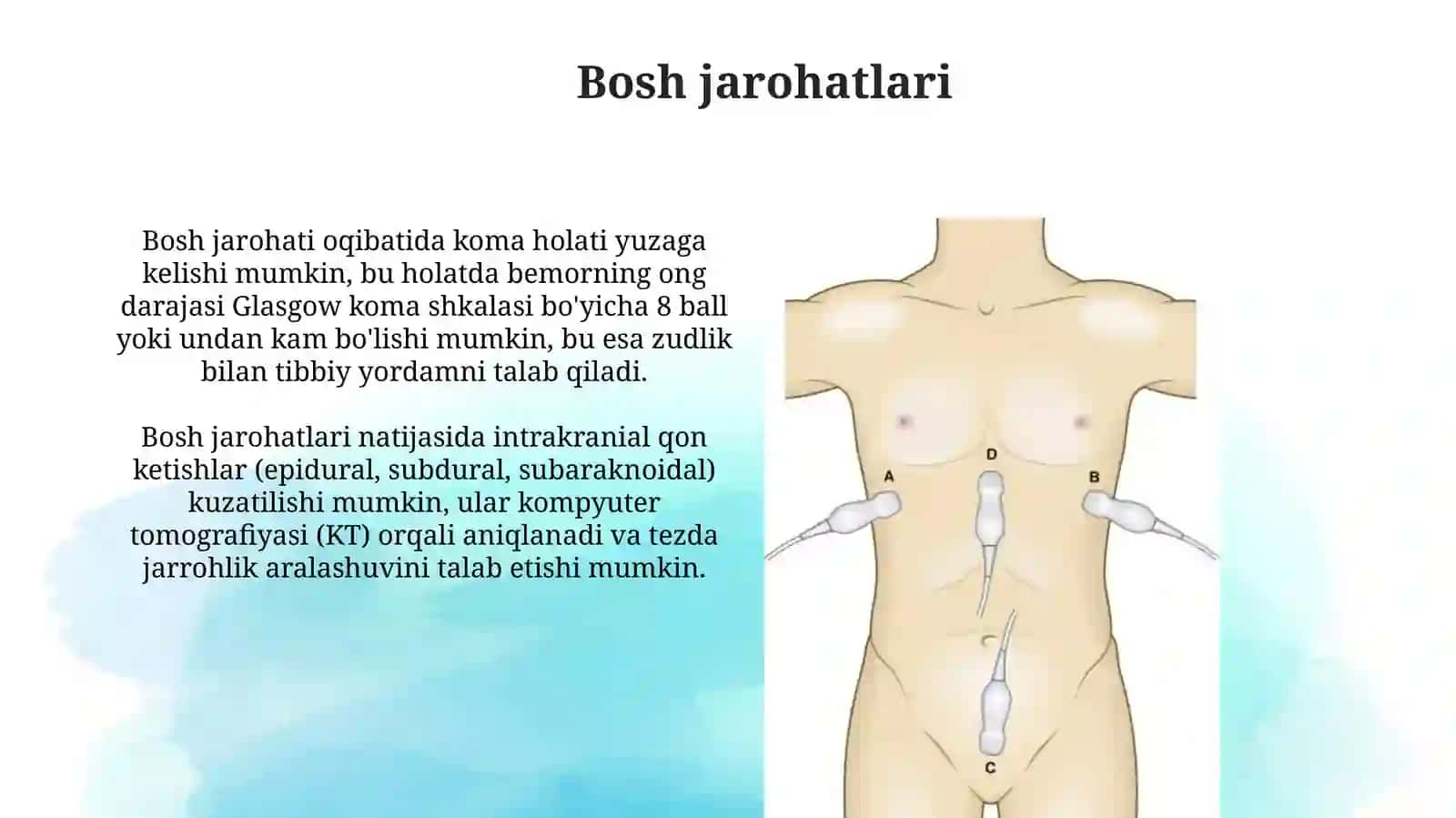 Bosh, koʻkrak qafas va qorin shikastlari 3