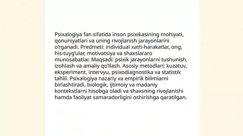 Psixalogiya fan sifatida 3