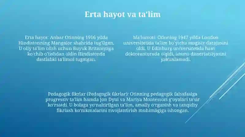 Anbar Otinning Pedagogik Fikrlari 3