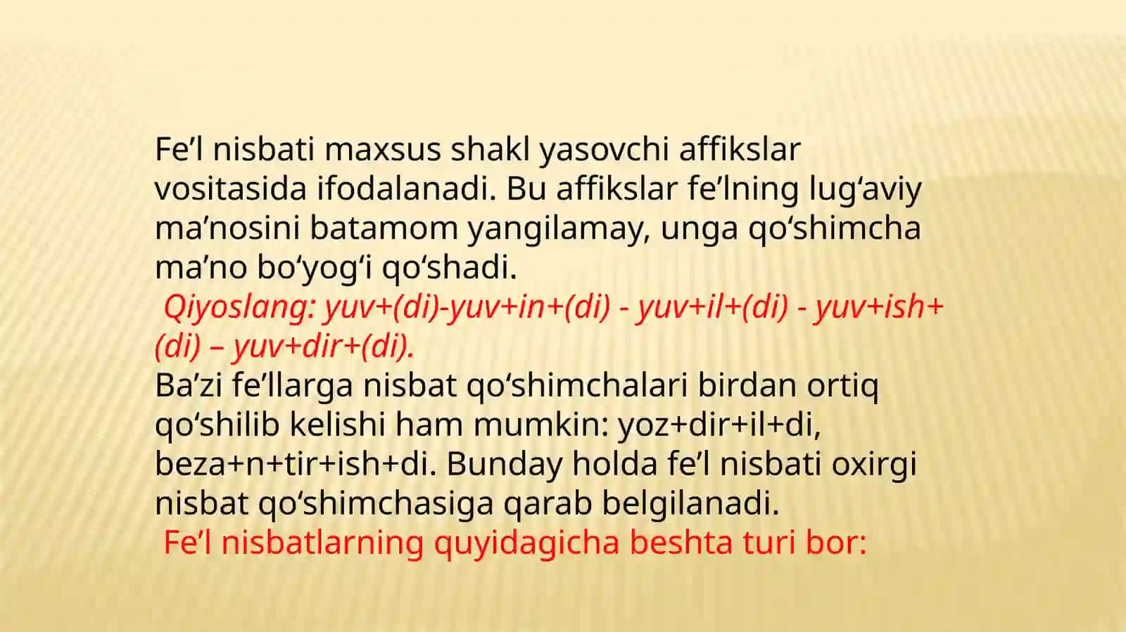 Fe’l so’z turkumi 3