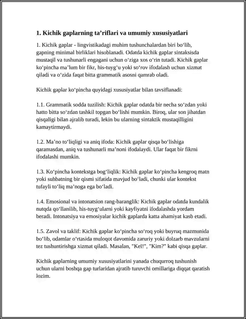 KICHIK GESLARNING TASNIFI VA TURLARI 3