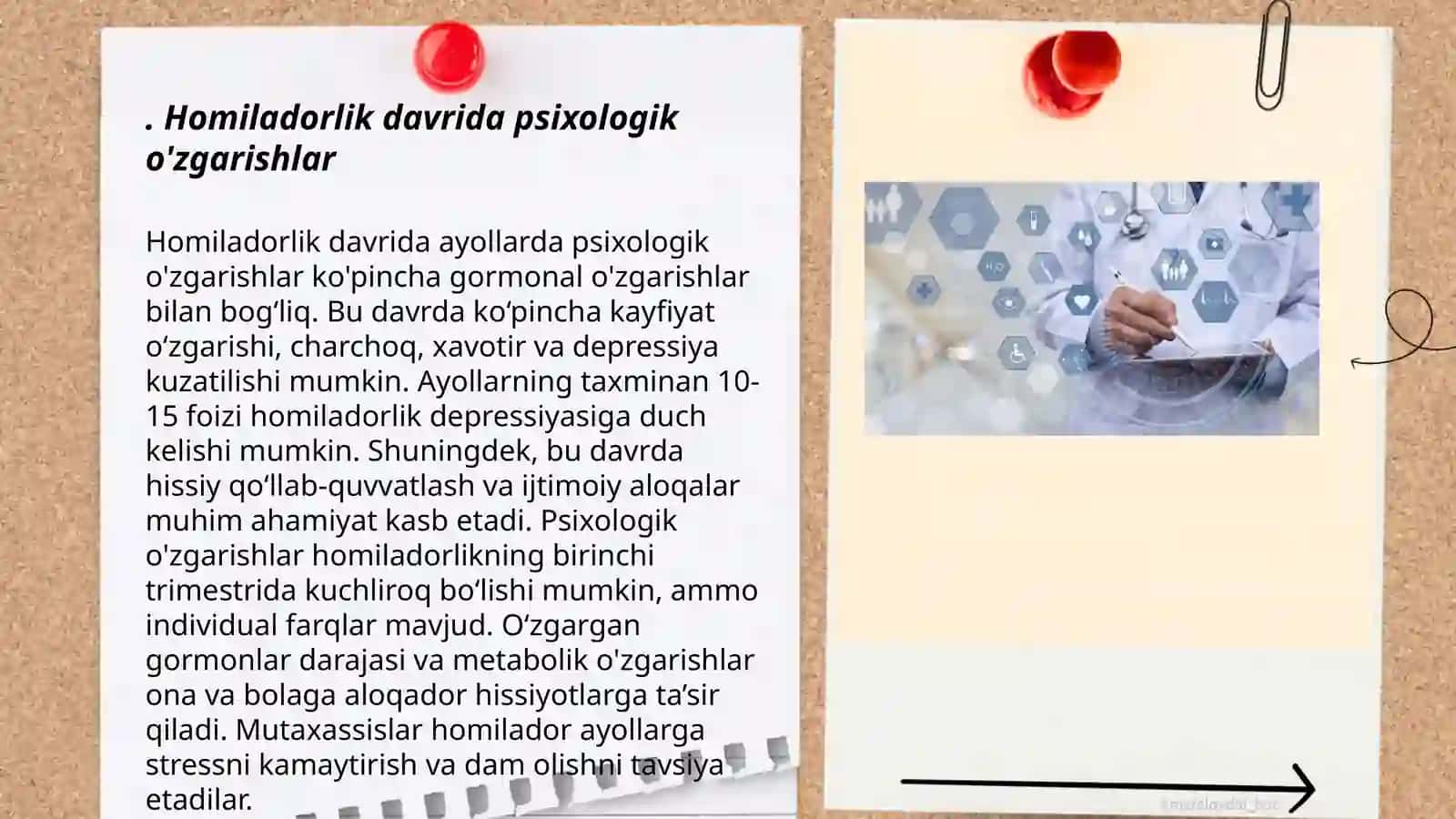 Tibbiyot xodimlari psixologiyasi. Homiladorlik va tug'ruq 3