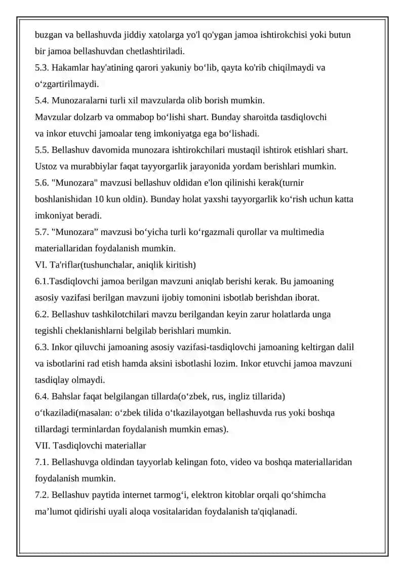 Munozara Respublika Turniri 3