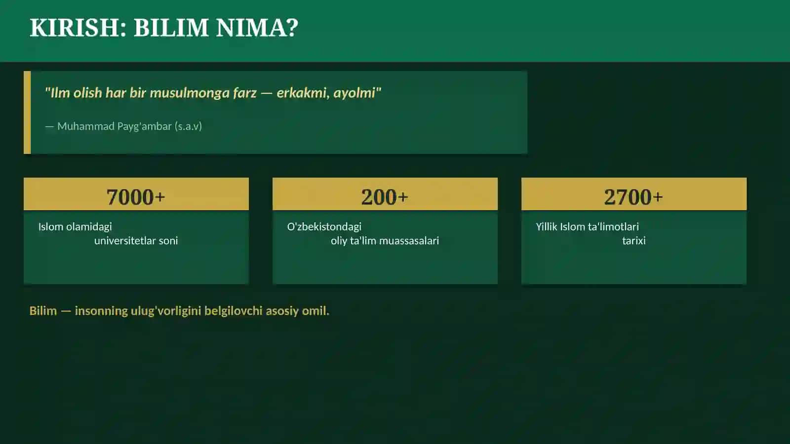 DUNYOVIY VA DINIY BILIMLAR MUTANOSIBLIGINI TA'MINLASHNING AHAMIYATI 3