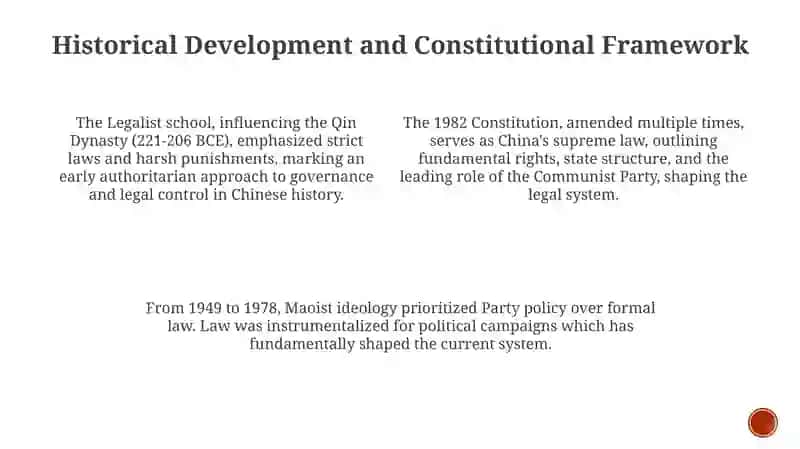 The legal system of the Chinese state 3