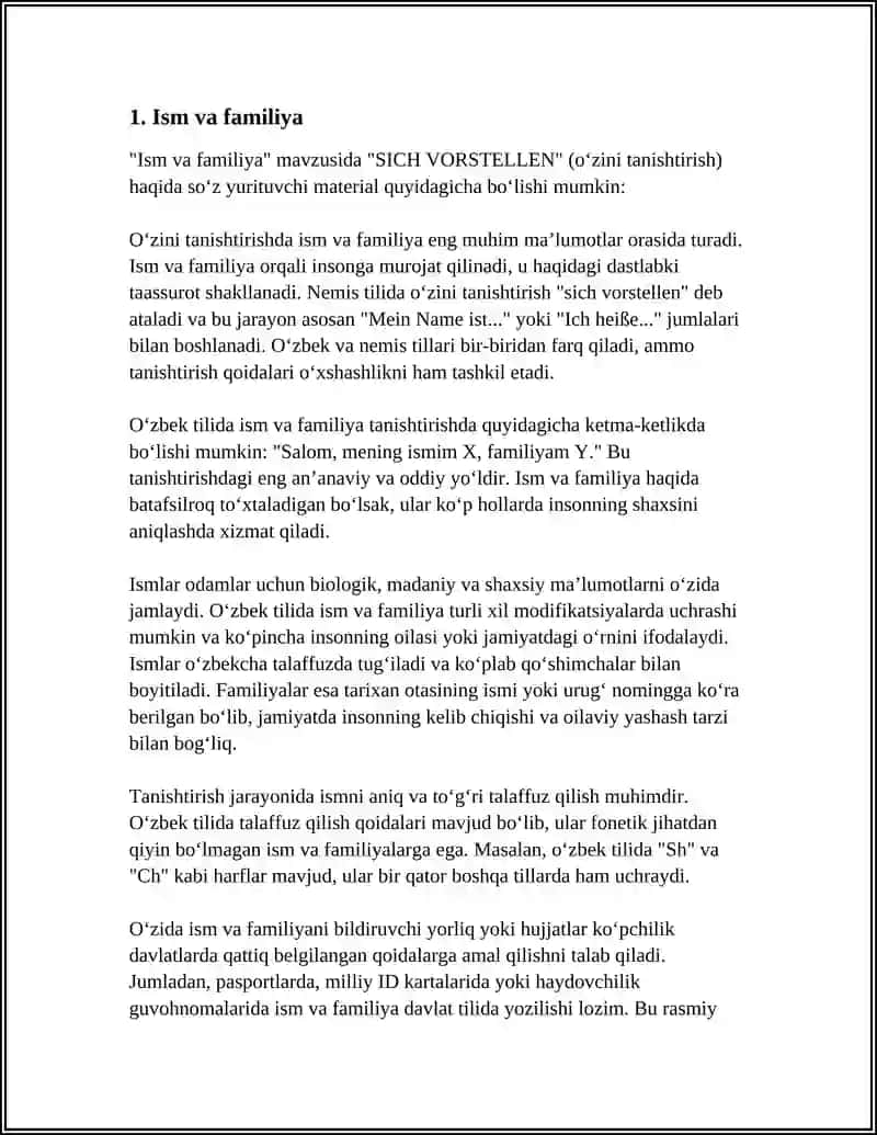 SICH VORSTELLEN 3