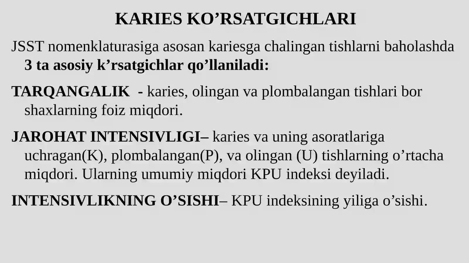 Tishlar Kariesi 3