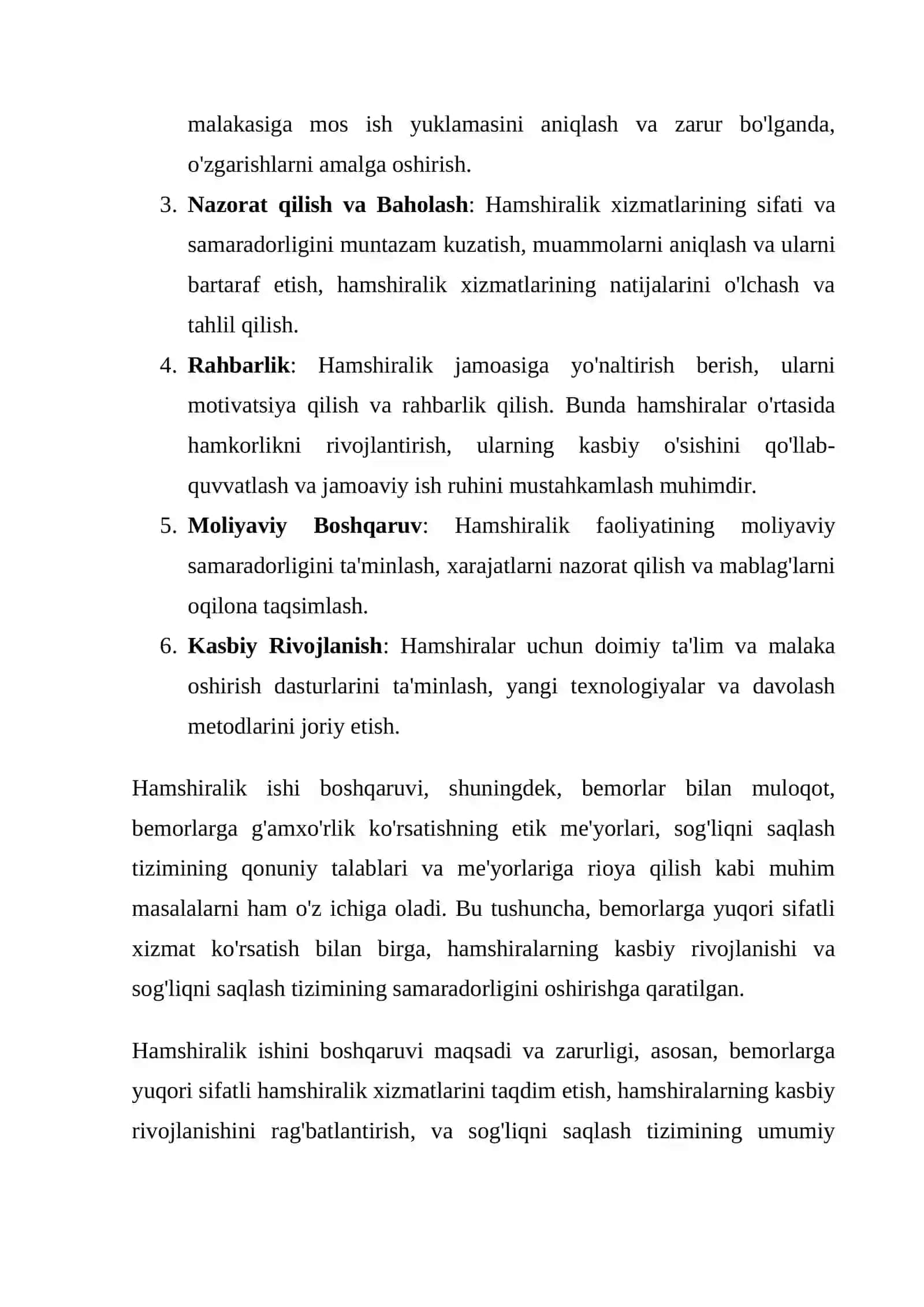 Hamshirlik ishini boshqarish 3