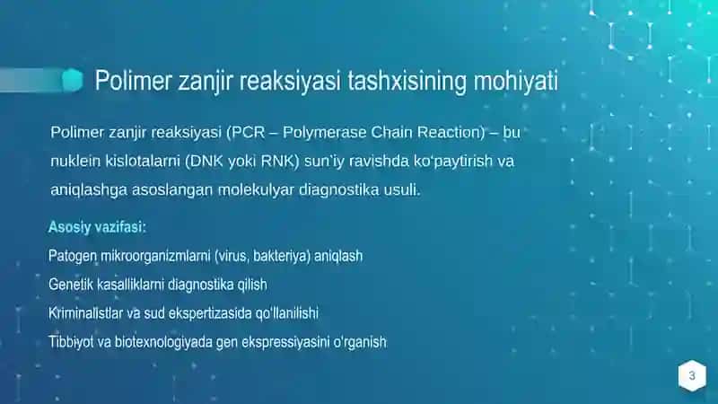 Polimer zanjir reaksiyasi tashxisi 3