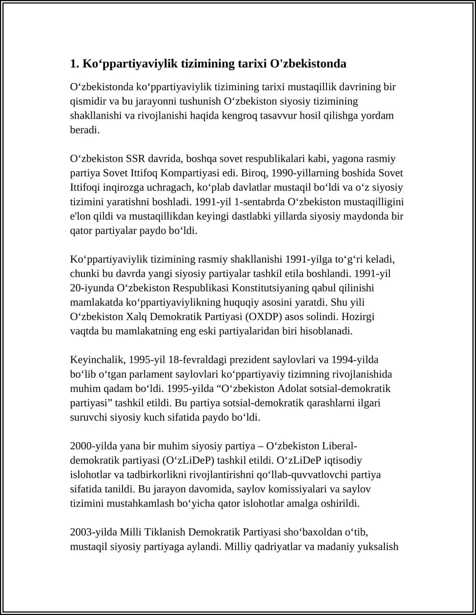O‘ZBEKISTON RESPUBLIKASI OLIY TA’LIM FAN VA INNOVATSIYA VAZIRLIGI 3