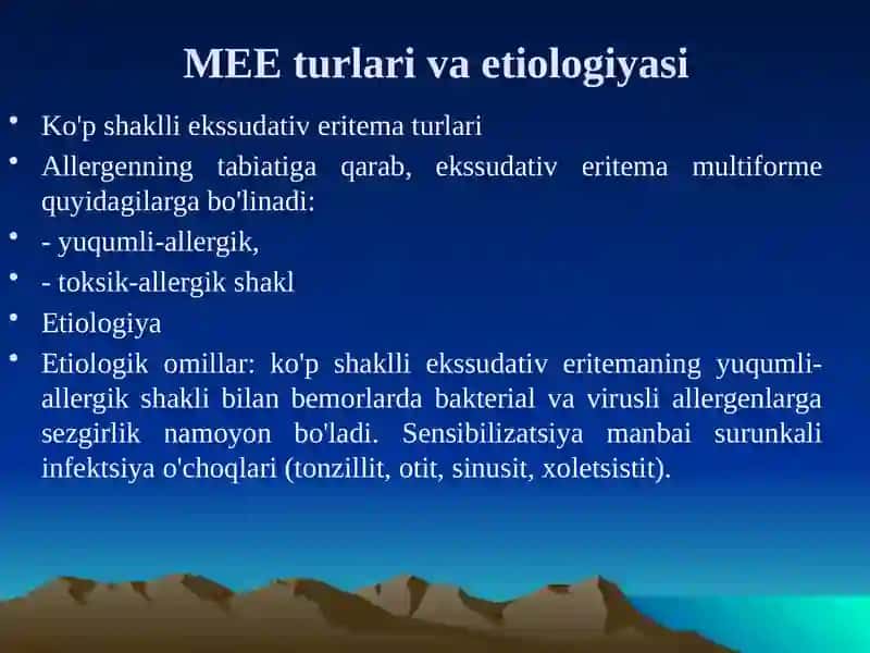 Ko’p shakklieksudativ eritema 3