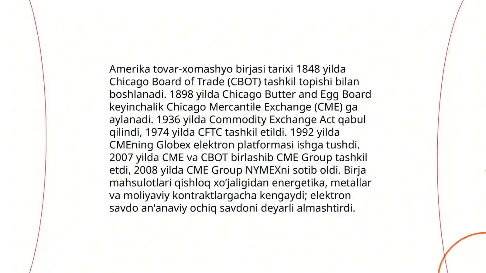 Amerika tovar-xomashyo birjasi 3