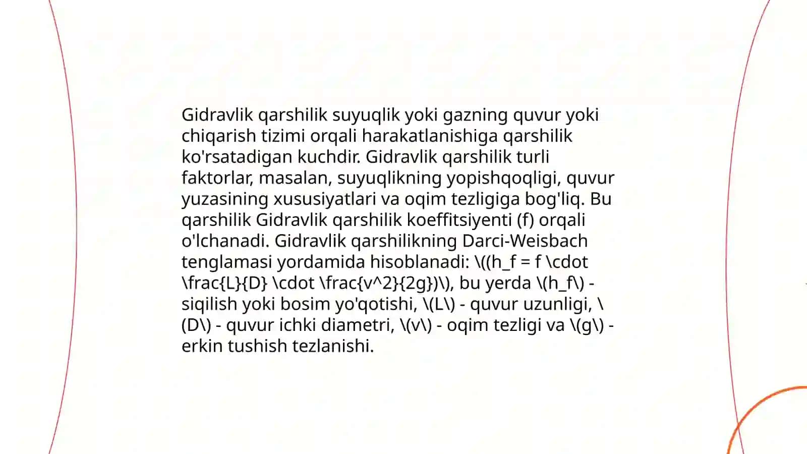 Gidravlik qarshiliklar 3