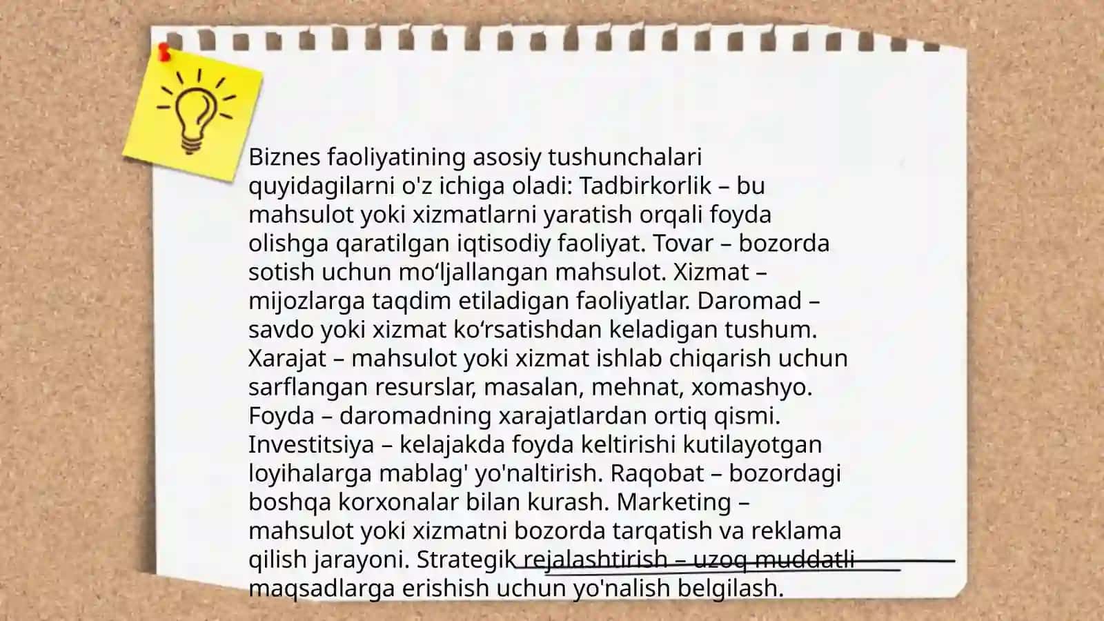 Biznes faoliyati va uning turlari 3